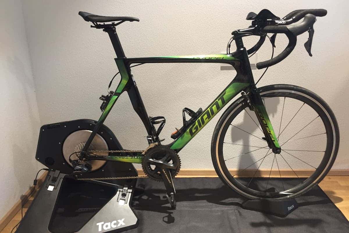 indoor bike setup